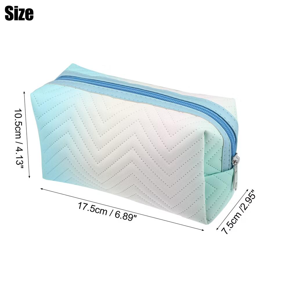 Travel Makeup Bag Portable Toiletry Bag Small Cosmetic Organizer Gradient - Image 4