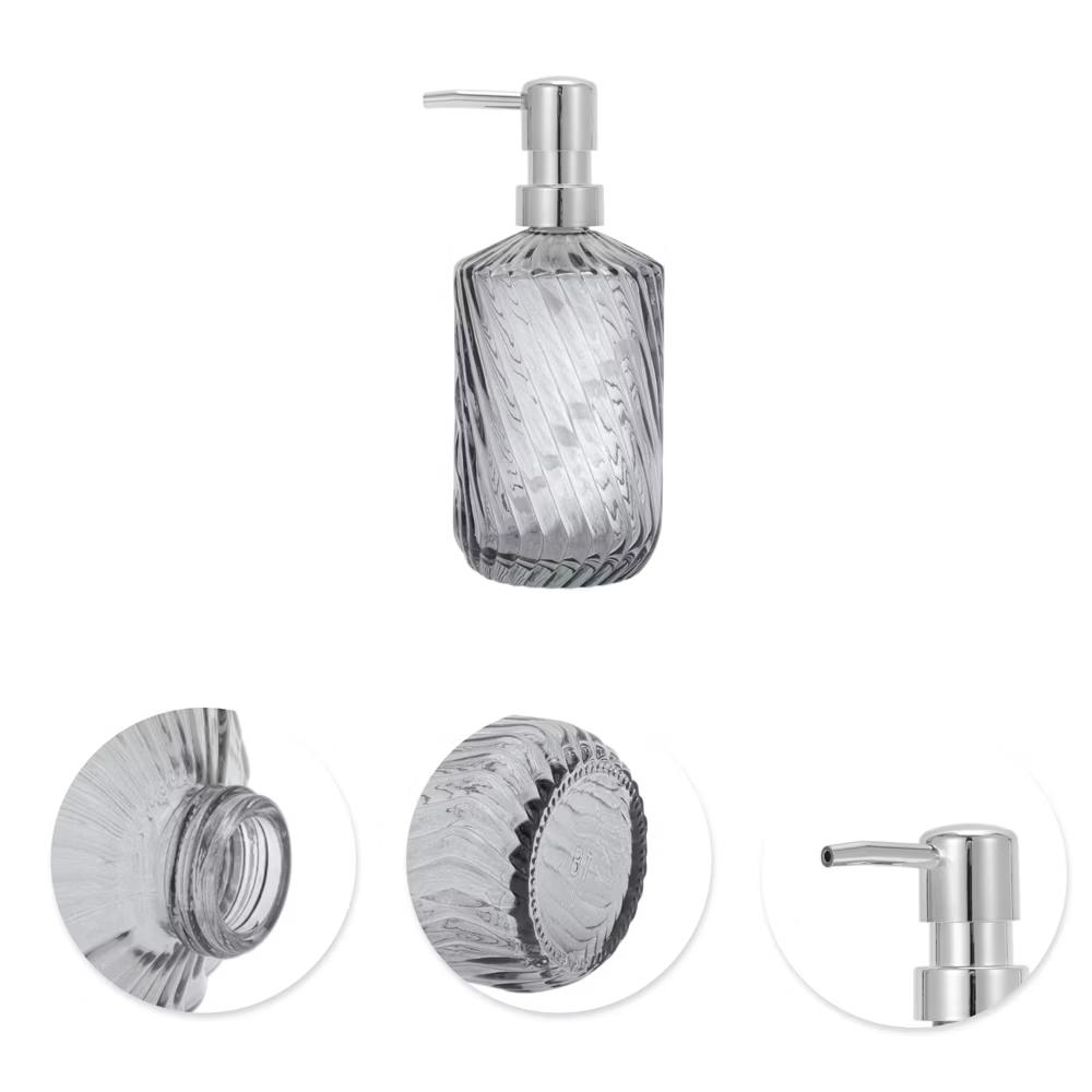 Durable Cylinder Twill Lines Soap Dispenser 1 Pc - Image 48
