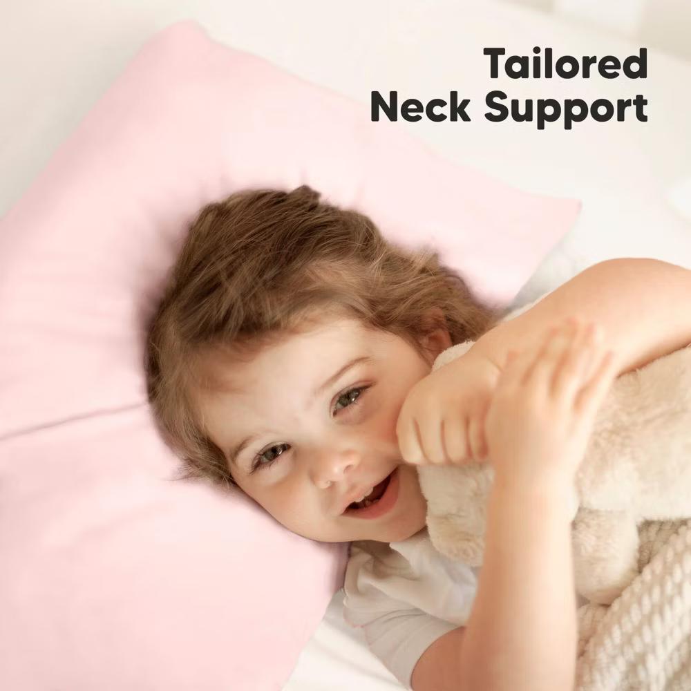 Jumbo Toddler Pillow with Pillowcase, 14X20 Soft Organic Toddler Pillows for Sleeping, Kids Travel Pillow - Image 34