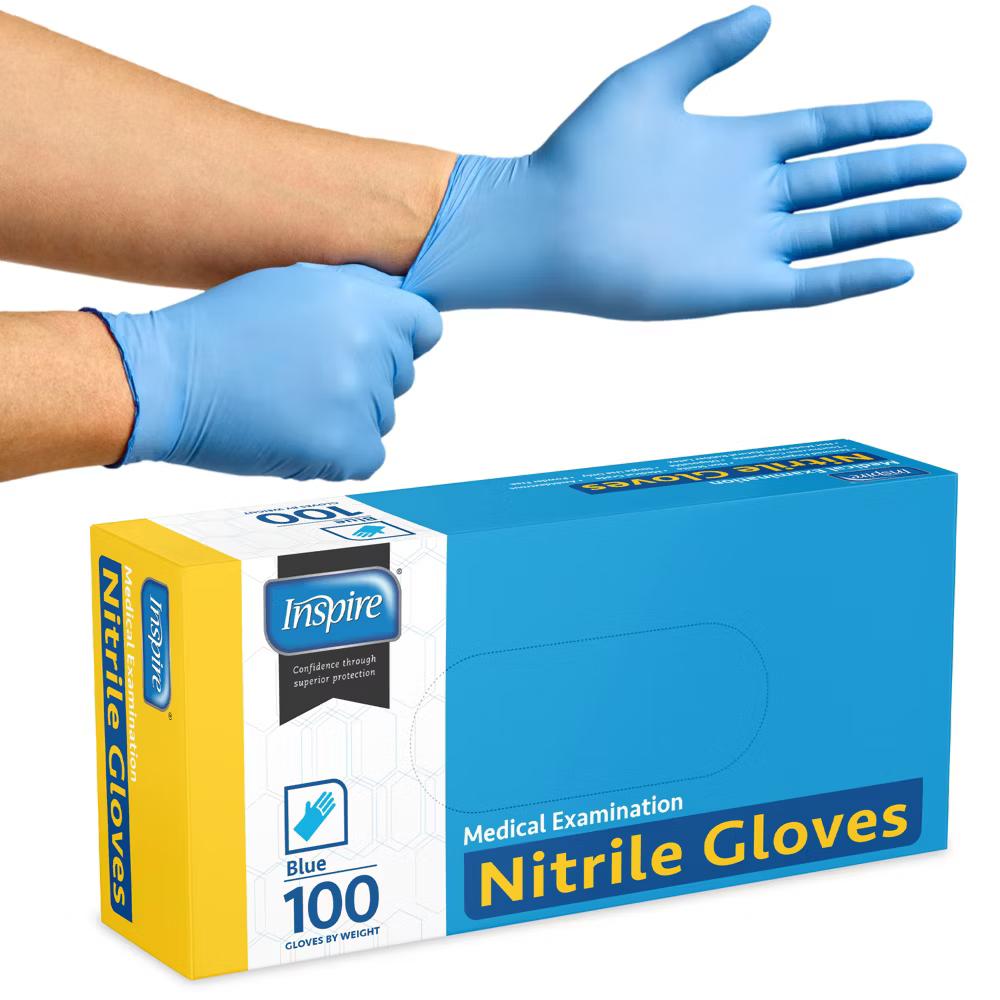 Inspire Nitrile Exam Gloves | THE ORIGINAL Quality Stretch Nitrile | 4.5 Gloves Disposable Latex Free Medical EMT - Image 3