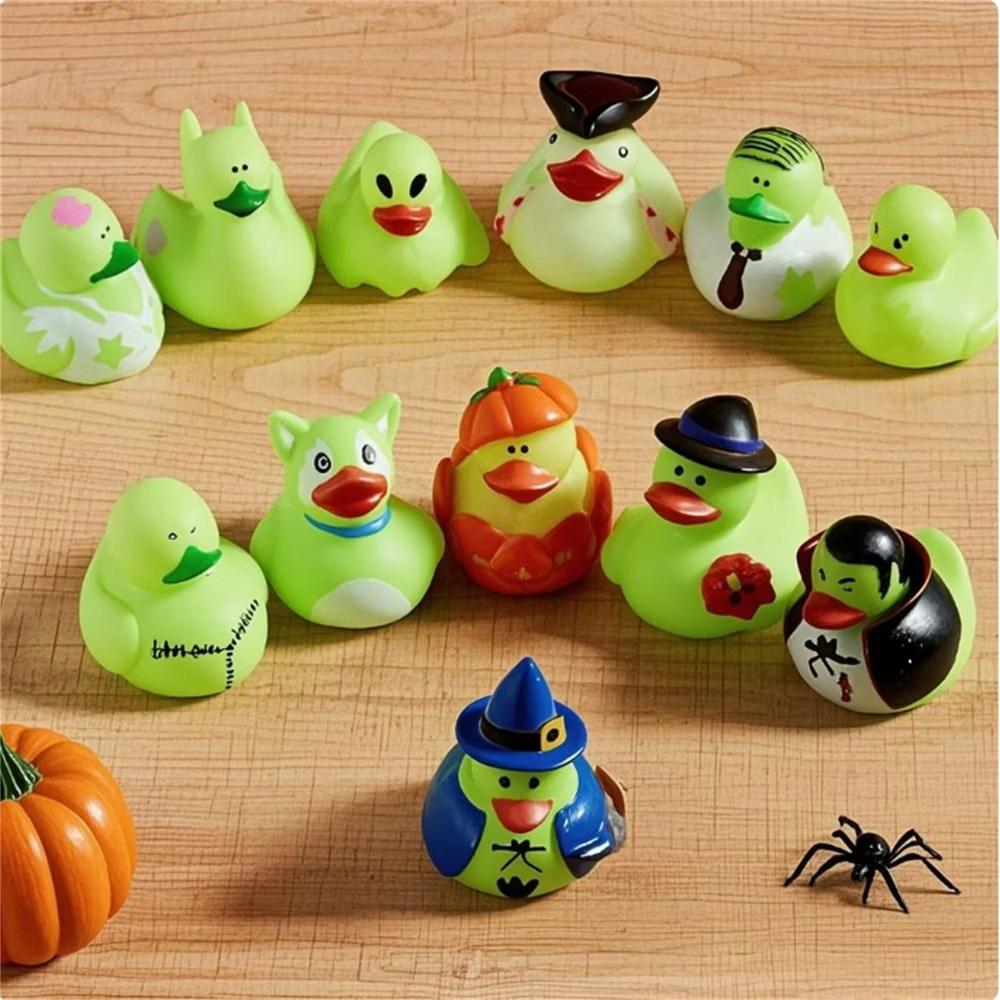 Halloween Party Supplies, Rubber Ducks Party Toys for Halloween Goodie Bag Fillers Decorations School Classroom Game Prizes Baby Bath Toy
