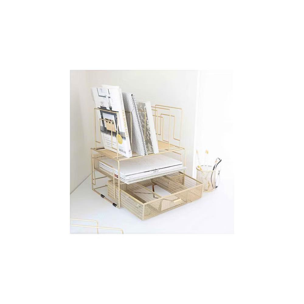 Blu Monaco Desk Organizer with File Sorters & Drawer - Image 21