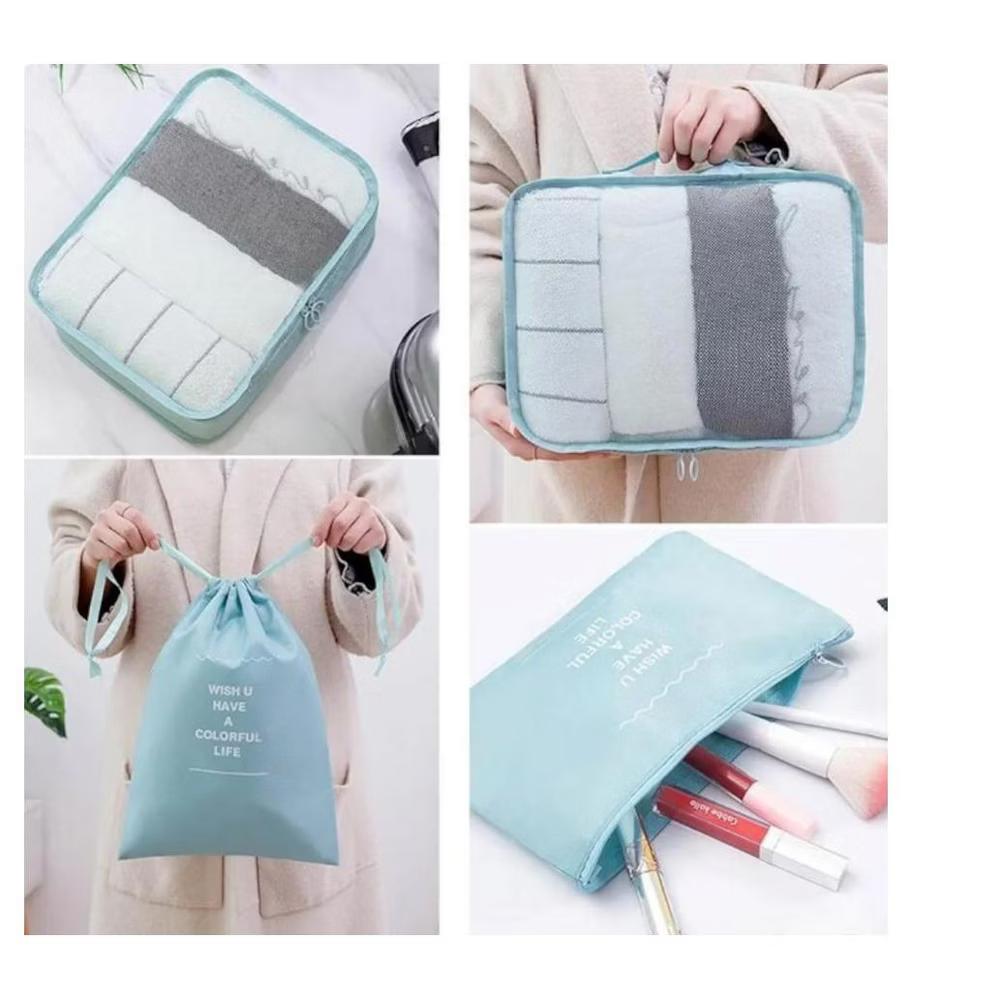 MPM 8 PC Packing Cube Luggage Organizers Set, Travel Packing Bags, Suitcase Bag Set - Image 4