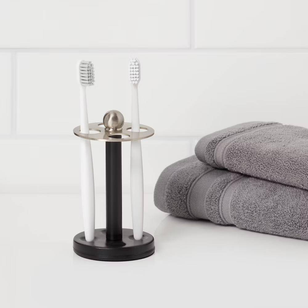 Toothbrush Holder Black Metal - Image 4