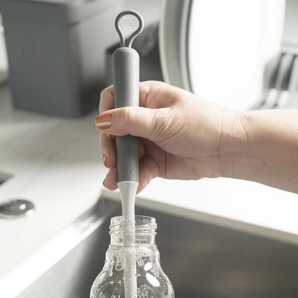 OU Bottle & Glass Brush – Ergonomic, Flexible Bristles for Scratch-Free, Deep Cleaning of Cups, Bottles & Glasses - Image 5