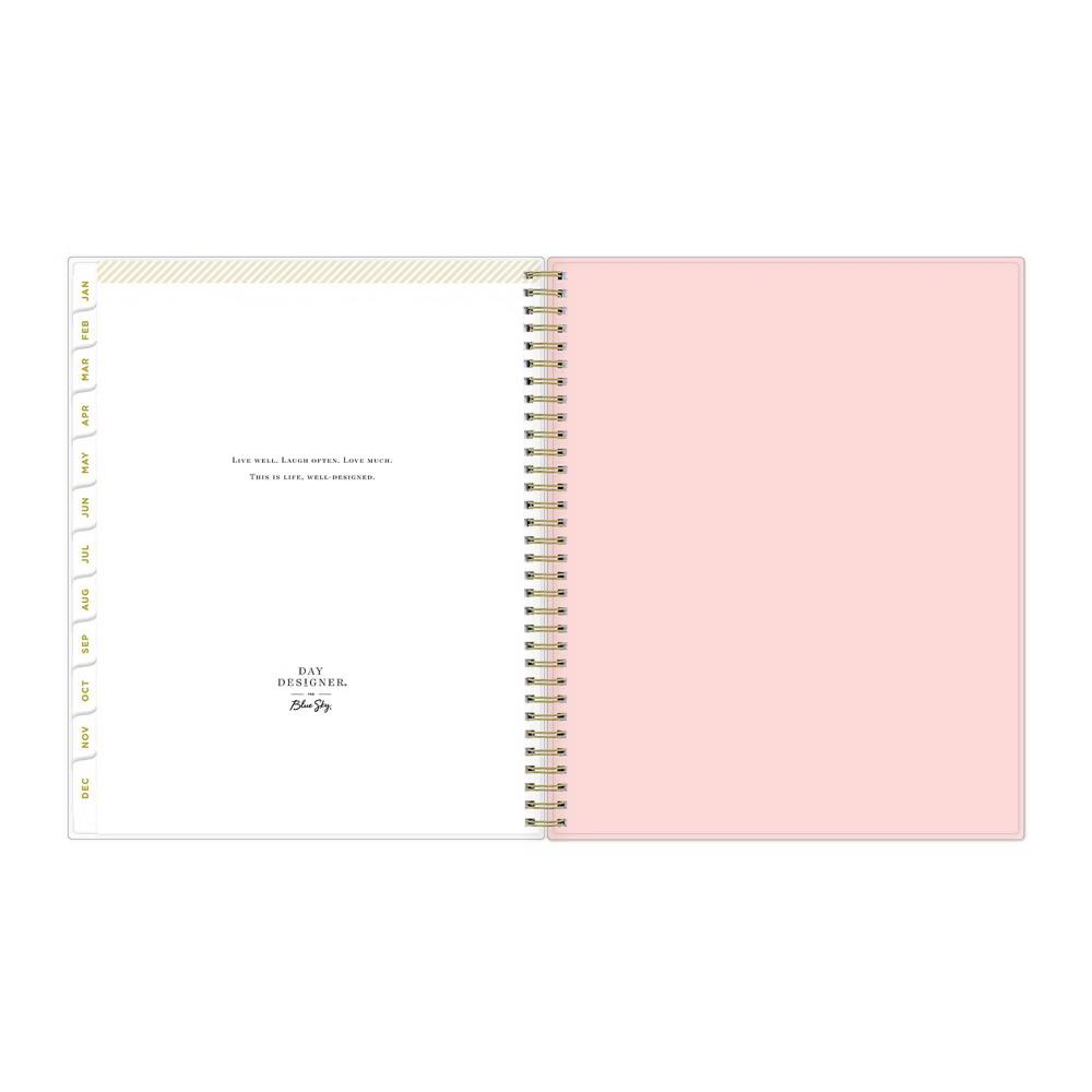 Blue Sky Day Designer 2026 Weekly/Monthly Planner 8.5"x11" Rose Pink Floral - Image 5