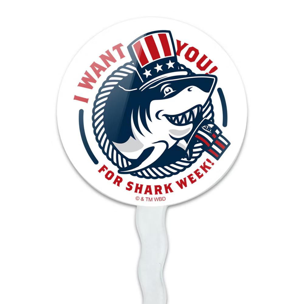 Shark Week I Want You Cupcake Picks Toppers Decoration Set of 6 - Image 2