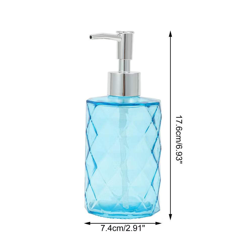 Durable Diamond-shaped Soap Dispenser 11.16oz 1 Pc - Image 4