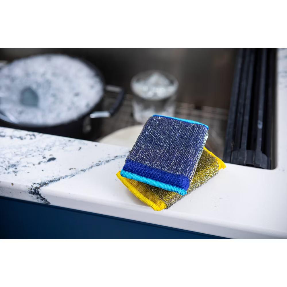 Heavy Duty Scouring Pad - 2ct: Foam, Steel Material - Image 8