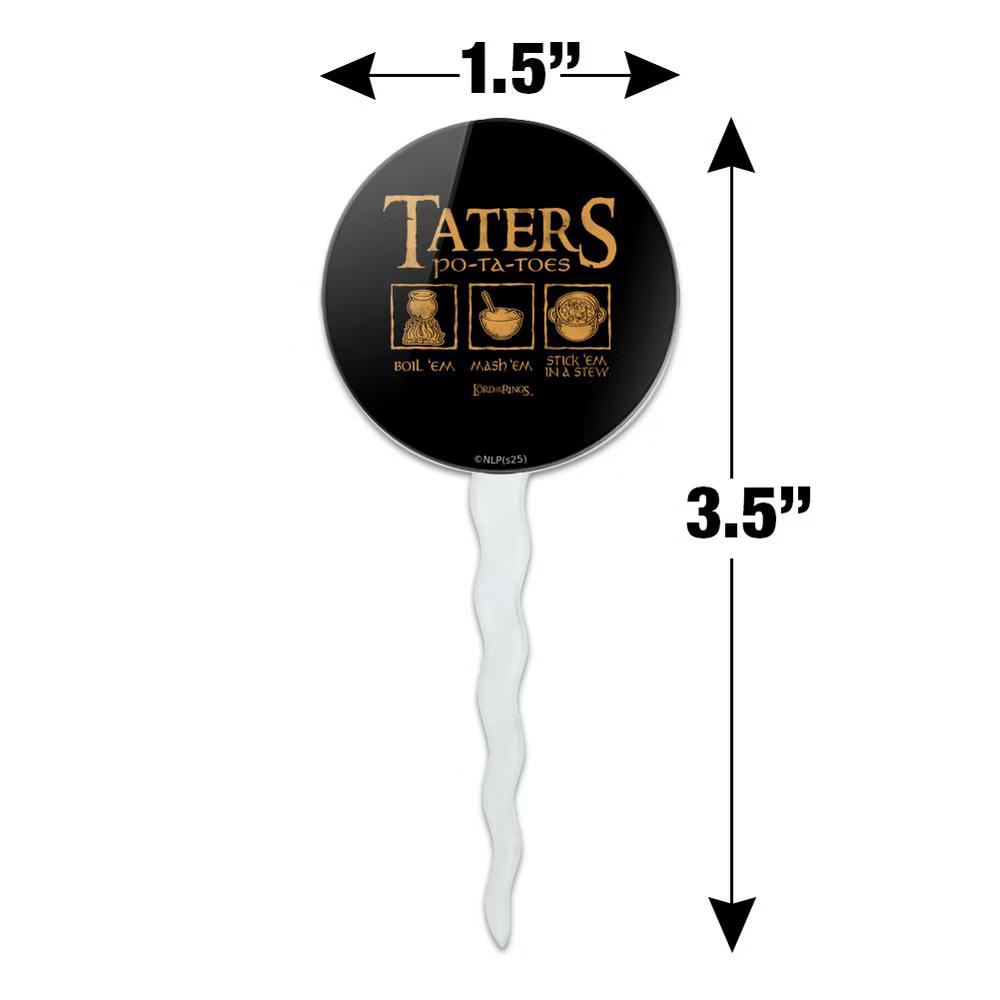 Lord of the Rings Taters Cupcake Picks Toppers Decoration Set of 6 - Image 3