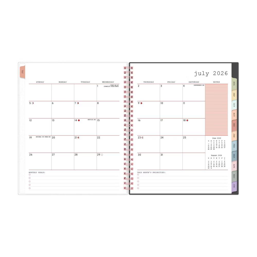 WAAV 7"x9" Planner Vibrancy Frosted AY 2026-2027 Weekly/Monthly Safety Wirebound - Image 6