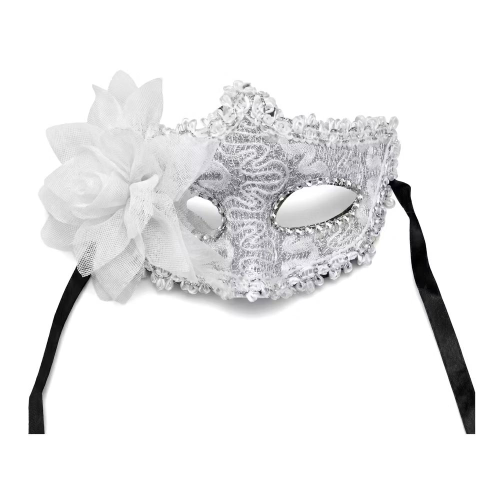 Venetian Masquerade Side Flower Rose Eye Mask for Halloween Costume Party Decor - Image 52