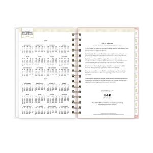 Day Designer 5"x8" 2026-2027 Planner Fiona Rose Blush Frosted Daily/Monthly Safety Wirebound
