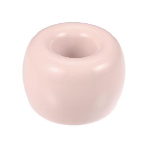 Bathroom Round Mini Ceramic Toothbrush Holder 1.65"x1.18"