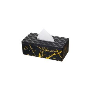 YBM Home Elegant Printed Plastic Tissue Paper Box