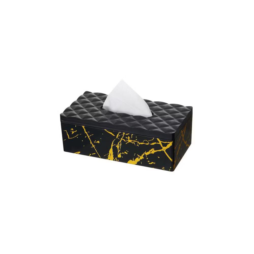 YBM Home Elegant Printed Plastic Tissue Paper Box