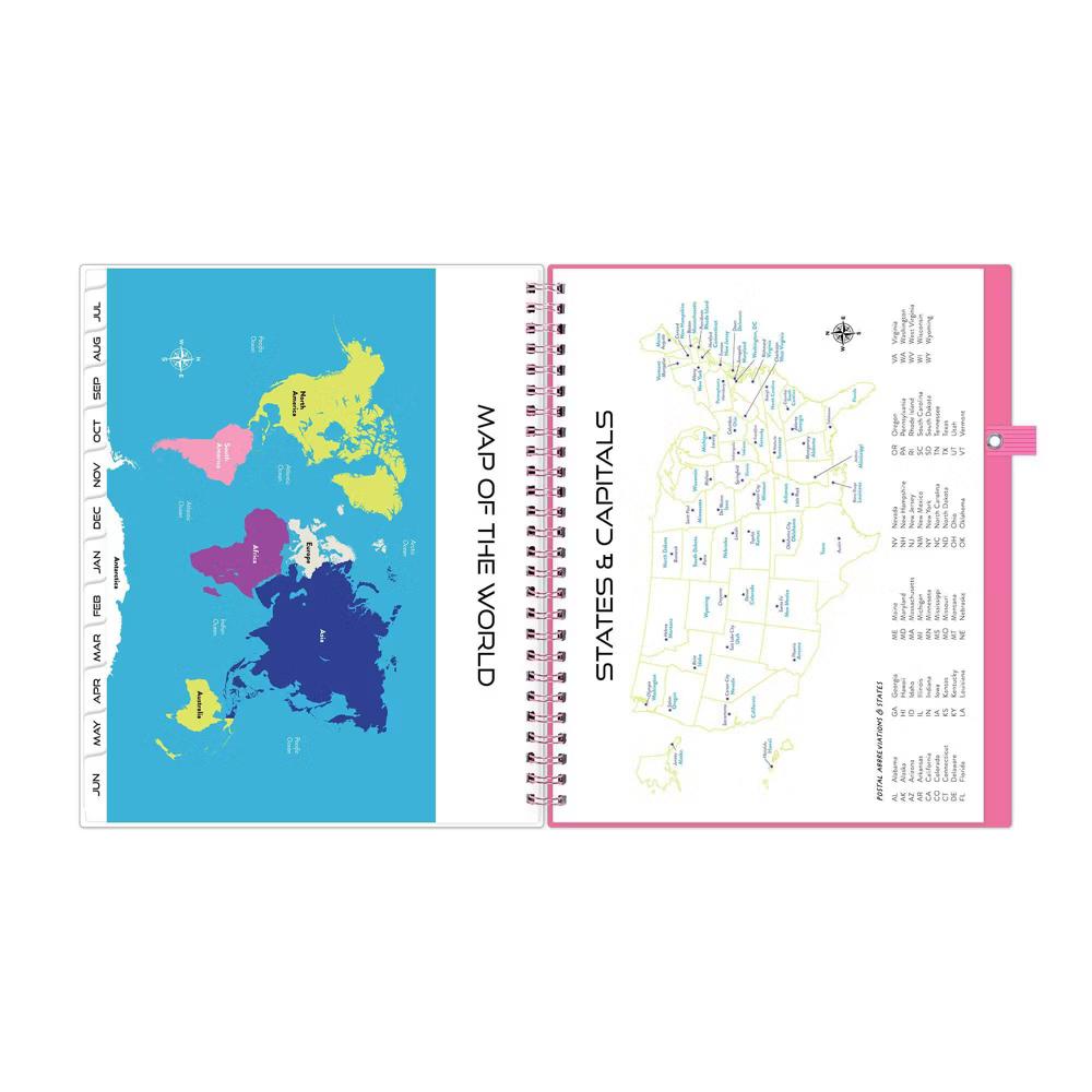 Blue Sky Your Year 7-12 Grade Weekly/Monthly Planner Wirebound 7"x9" Pink Heartsy - Image 17