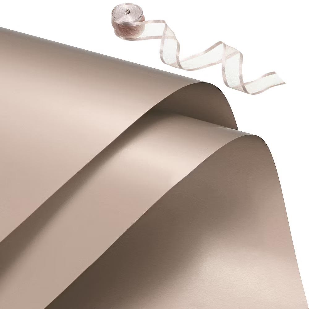 DIY Crafts Waterproof Flower Wrapping Paper with Ribbon 20 Sheets - Image 24