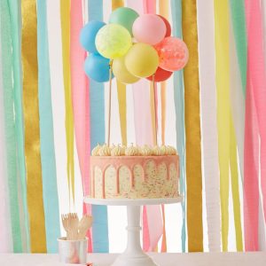 Rainbow Balloon Cake Topper Kit (Pack of 1)