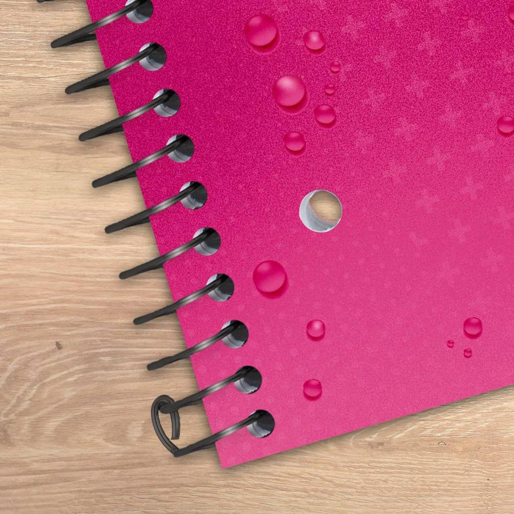 Five Star 8"x10.5" Active Wide Ruled Notebook 80 Pages Pink - Image 2