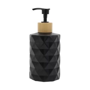 Round Bottom Diamond Pattern Soap Dispenser 11.16oz 1 Pc