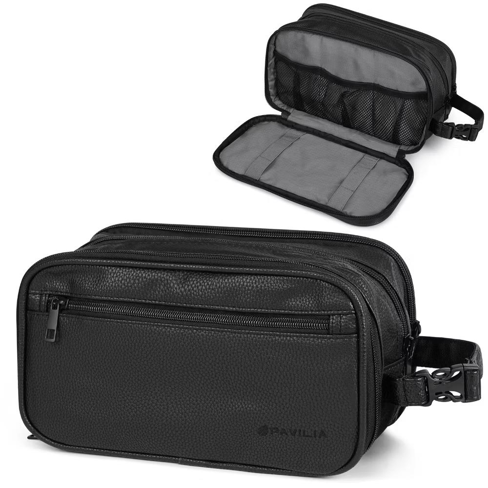 Toiletry Bag for Men, Travel Pouch Essentials Shaving Dopp Kit, Water Resistant Organizer Case Accessories - Image 8