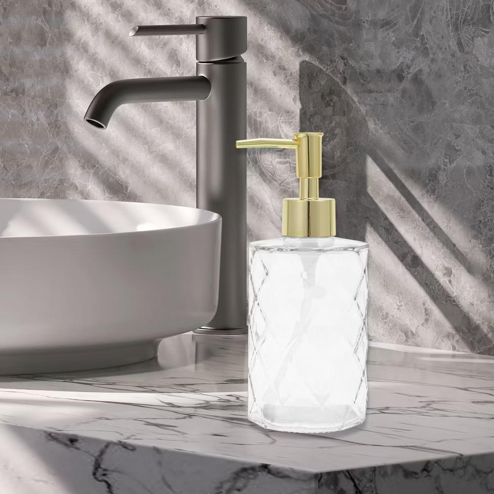 Reusable Diamond-shaped Soap Dispenser 11.16oz 1 Pc - Image 10