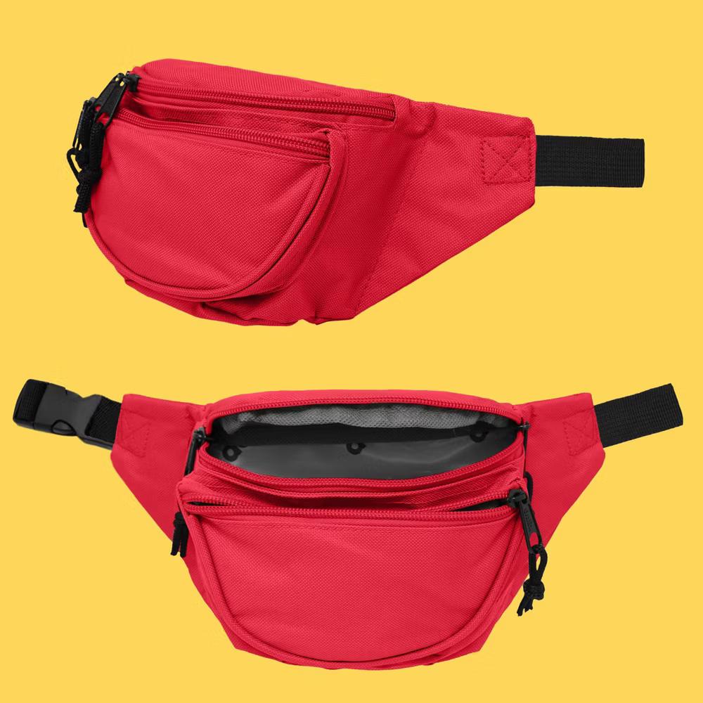 Dalix Fanny Pack w/ 3 Pockets Traveling Concealment Pouch Airport Money Bag - Image 45