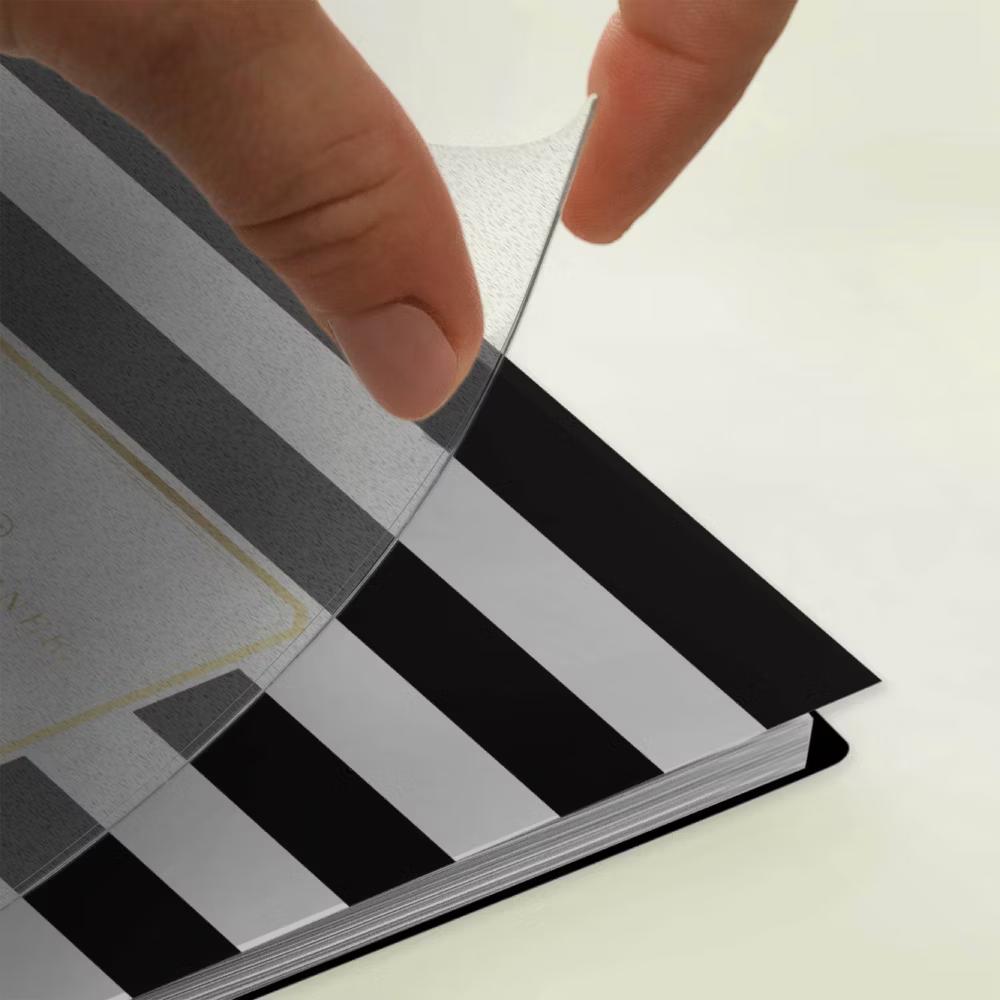 Day Designer 8"x10" AY 2026-2027 Planner Rugby Stripe Black Frosted 27 Daily/Monthly Safety Wirebound - Image 9