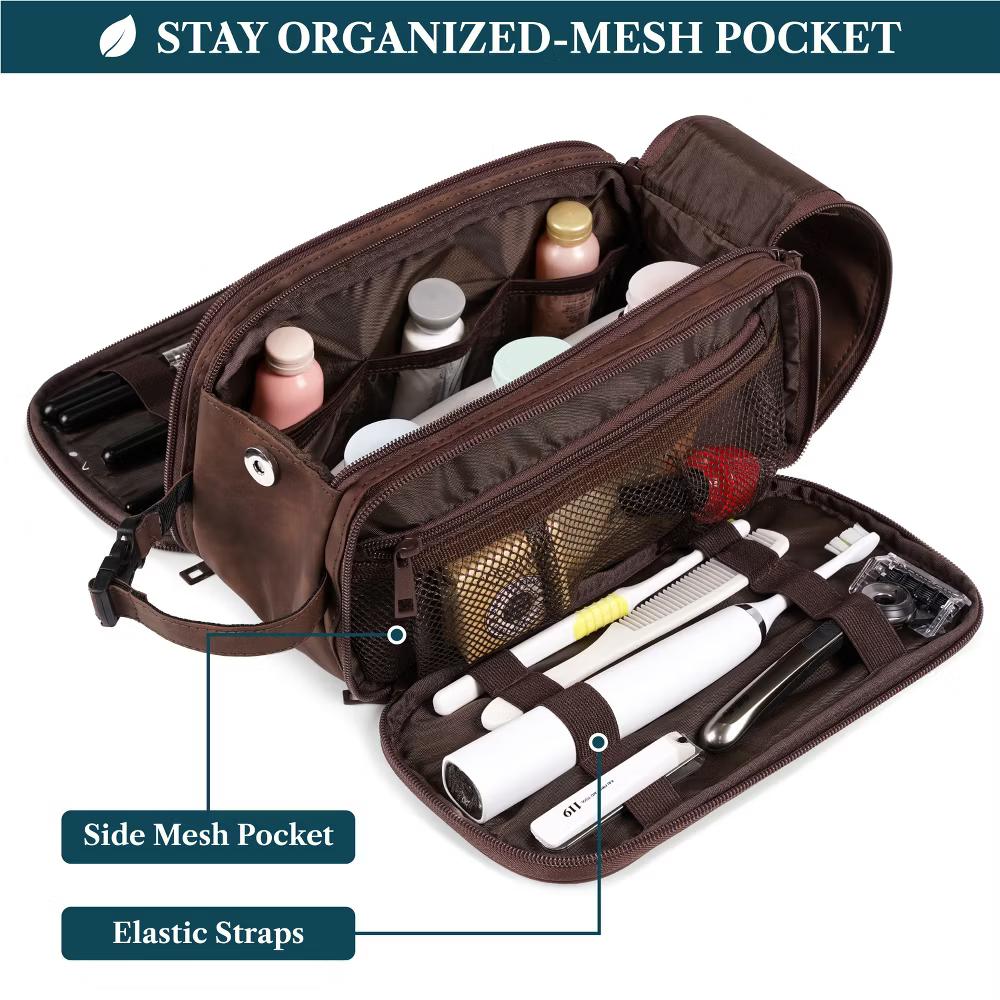 Toiletry Bag Women Men, Travel Toiletries Organizer Case, Essentials Shaving Dopp Kit, Cosmetic Make Up Accessories - Image 22