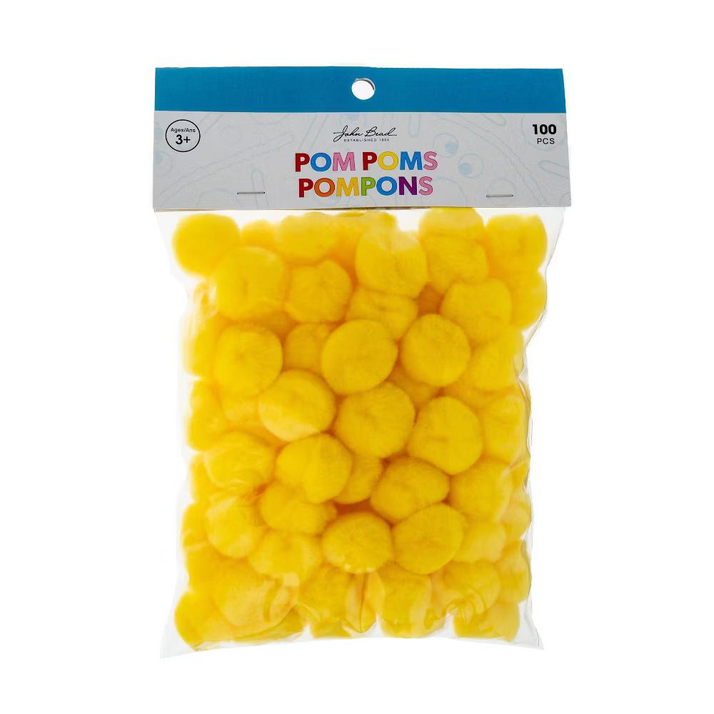 100ct Mini Pom Poms for DIY Arts and Crafts, Tiny Acrylic Poms Craft Embellishments (1 inch) - Image 38