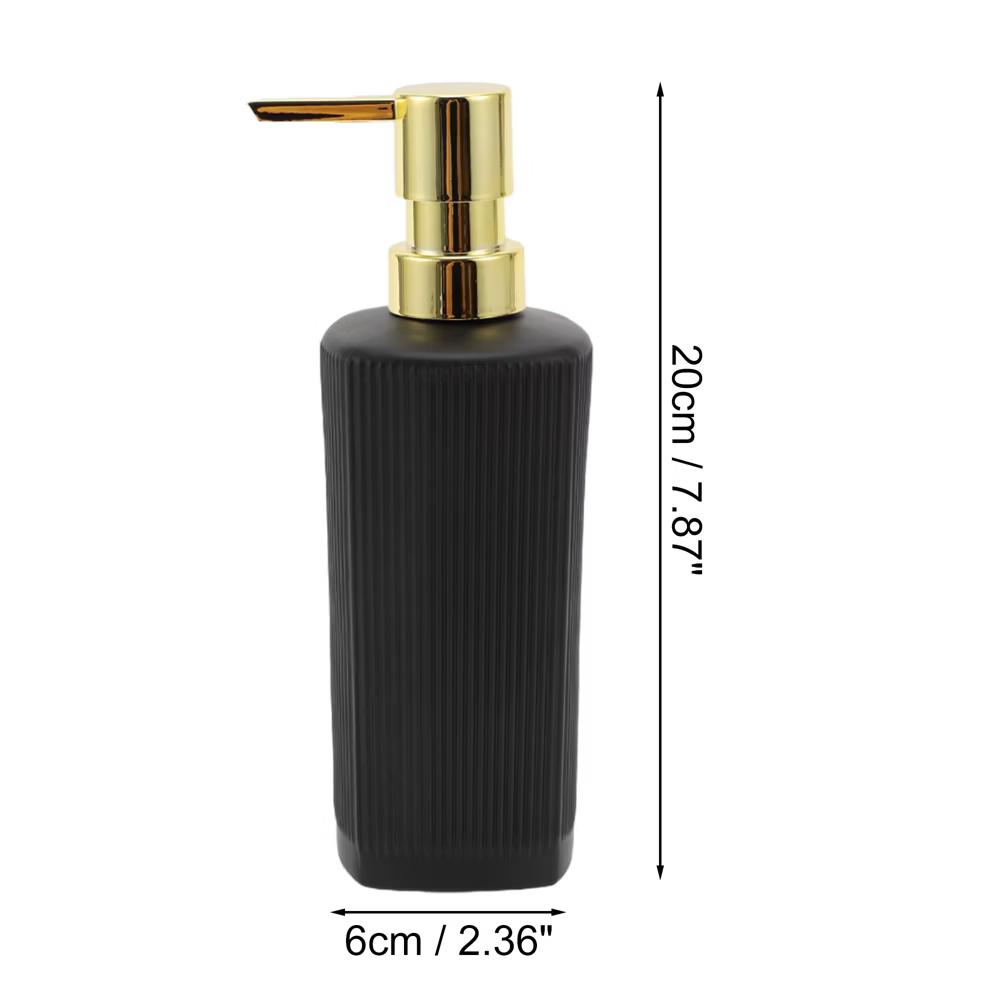 Classic Vertical Lines Soap Pump Dispenser for Bathroom 350ml 1 Pc - Image 52
