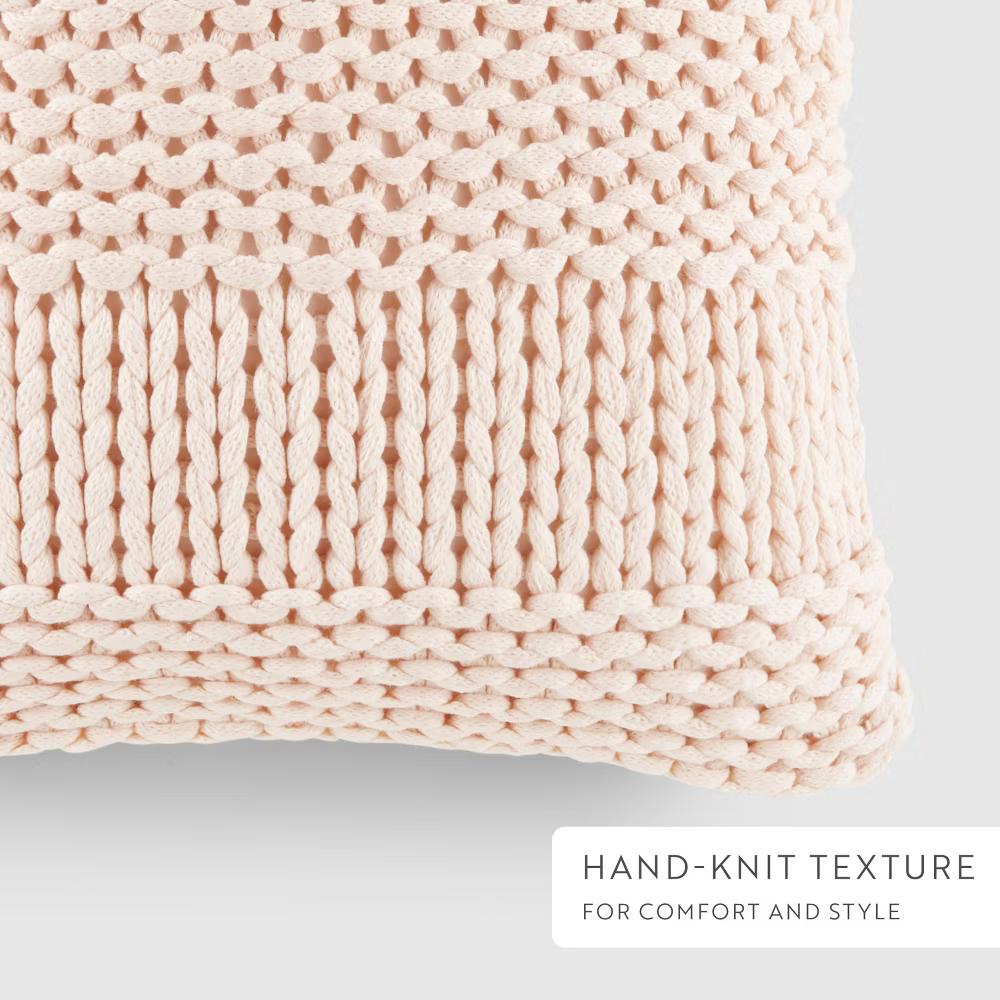 Cozy Chunky Knit Throw Pillow Cover And Pillow Insert - Image 7