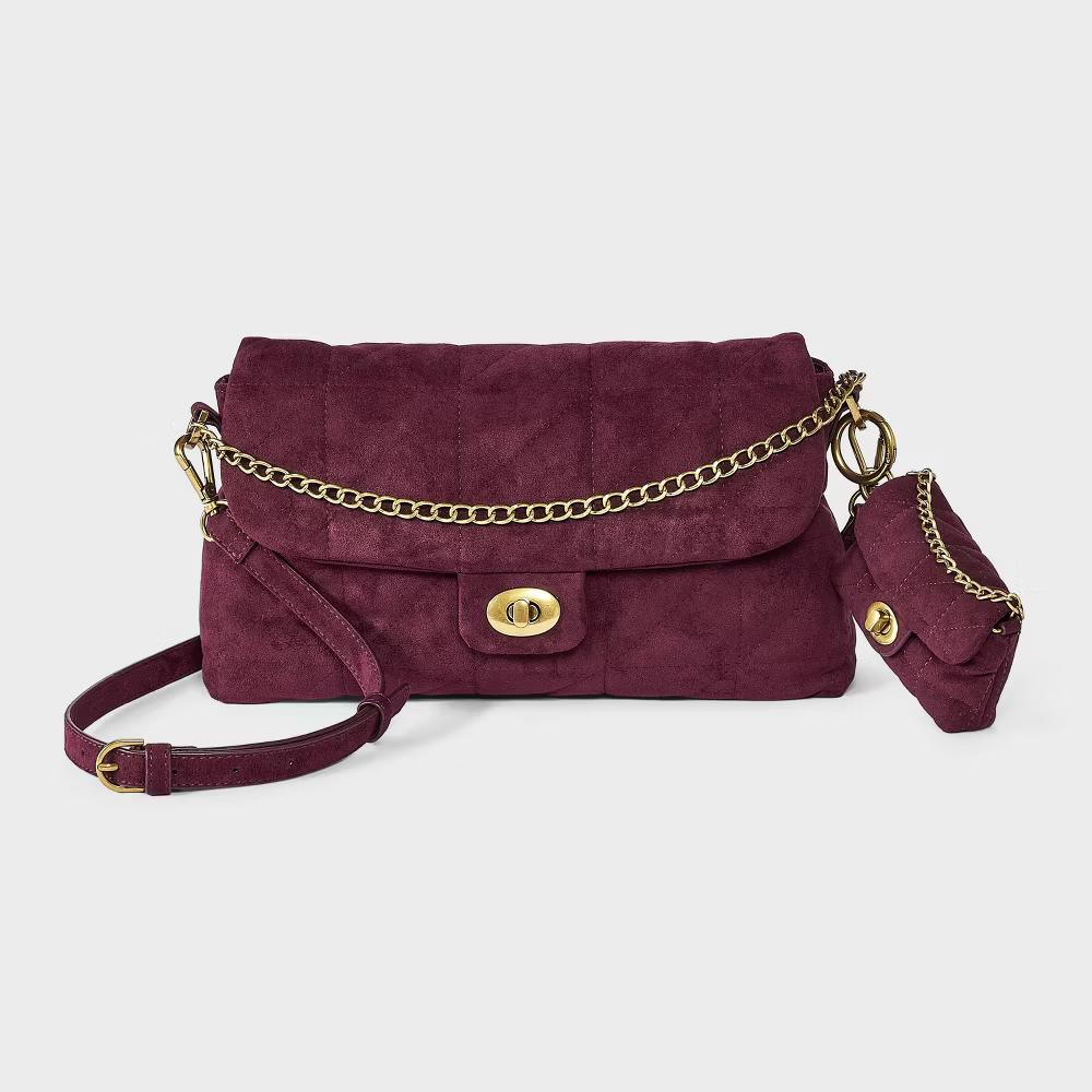Quilted Turn Lock Clip On Pouch Bag Charm - Image 9