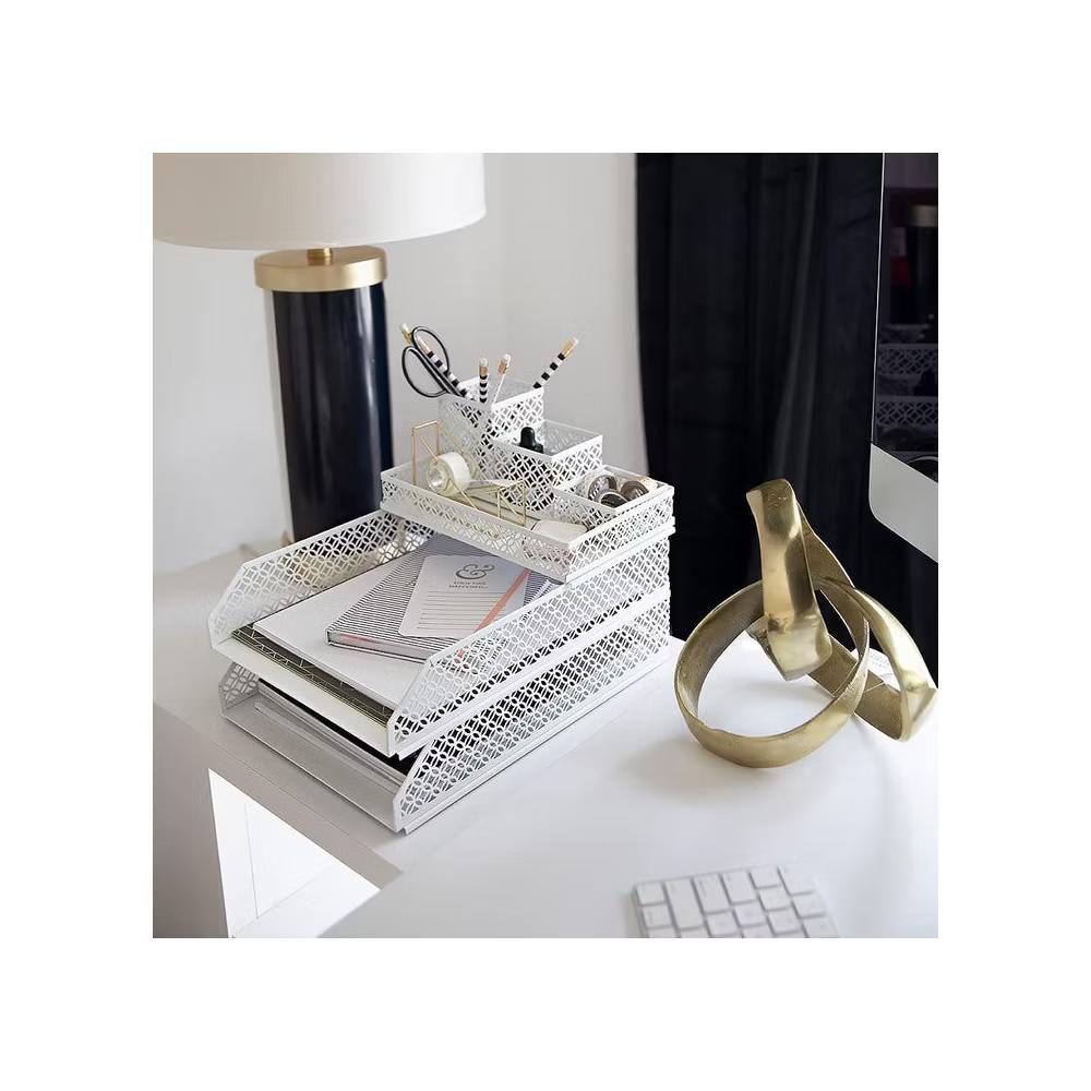 Blu Monaco 6 Piece Interlocking Desk Organizer Set - Image 36