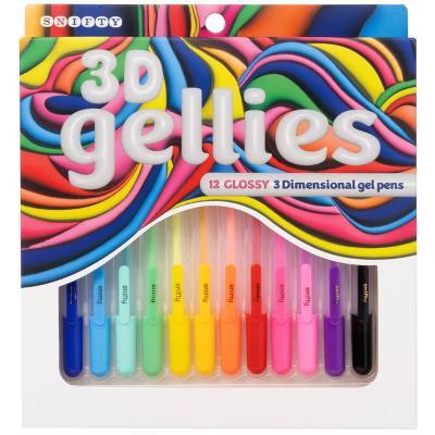 Snifty 12ct 3D Gellies Glossy Raised Ink Gel Pens - Image 2
