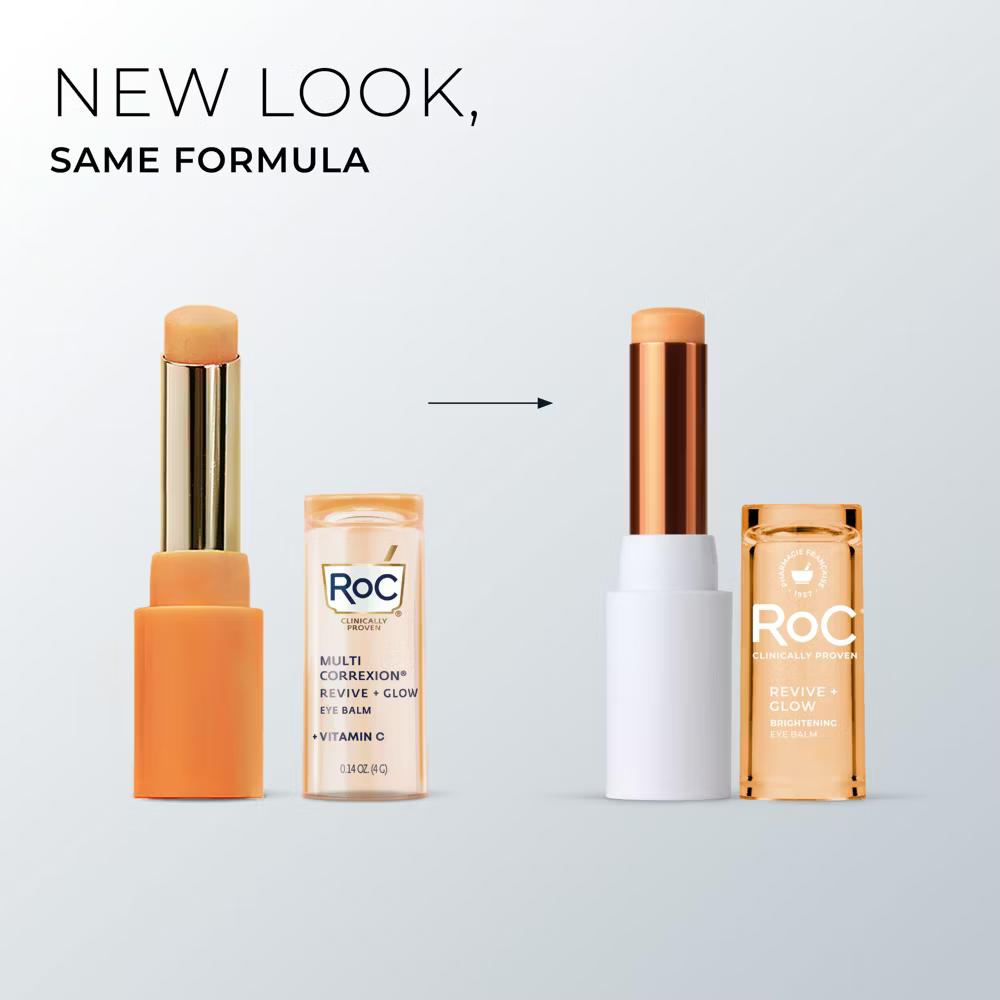 RoC Multi Correxion Revive and Glow Vitamin C Under Eye Balm - 0.14oz: Stick Form, Hypoallergenic, No Fragrance - Image 3