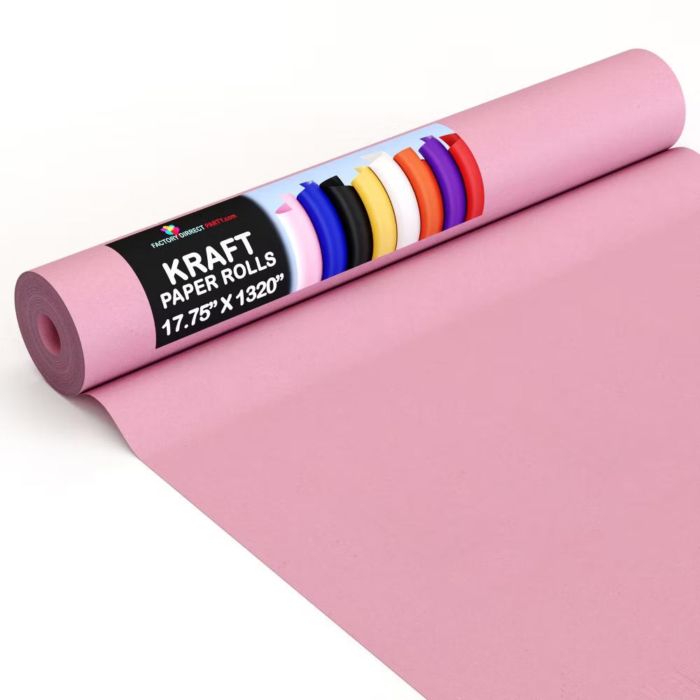 Exquisite Colored Kraft Paper Roll 17.5 In 110 Ft Kraft Wrapping Paper Craft Paper Shipping Paper Kraft Paper Roll Gift Wrap - Image 40