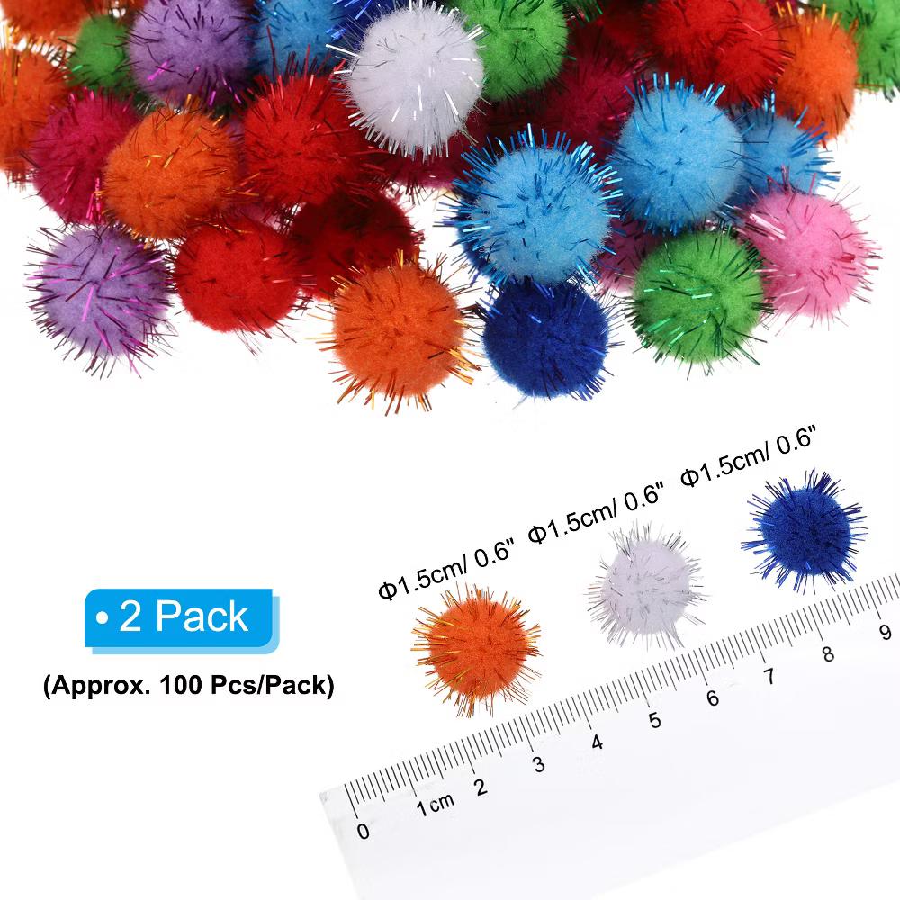 Creative High Elastic Decoration Home Art Supplies Pom Poms 0.6" - Image 6