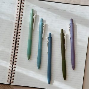 Multi-Color Retractable Gel Pen Set (5 pack), 0.5mm Fine Point, for Writing, Journaling, Drawing, Home and Office, Cool Artic