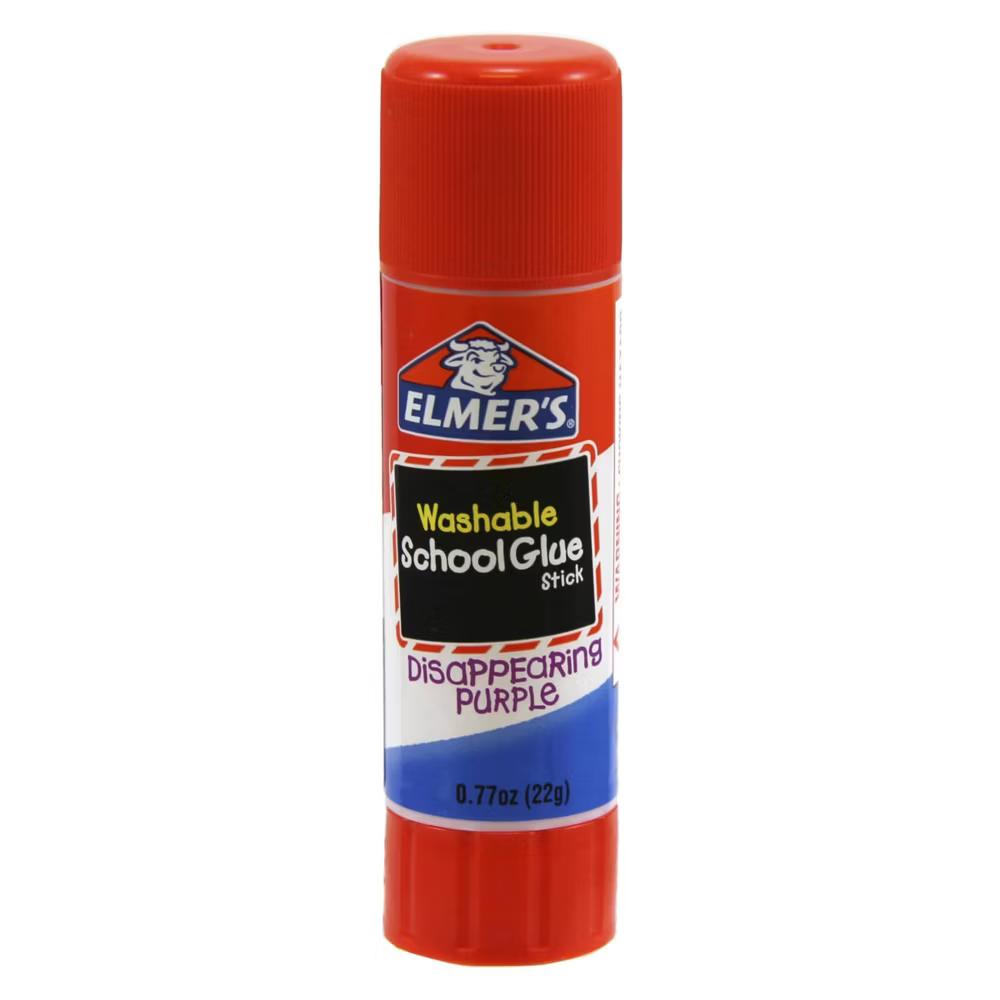 6pk Giant Washable School Glue Sticks - Disappearing Purple - Image 4