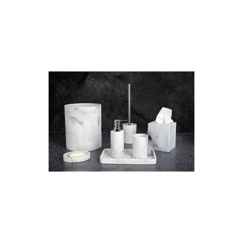 Michaelangelo Tumbler Marble - Resin Crafted, 12oz Capacity, Hand Wash Only, 4.4" High - Image 2