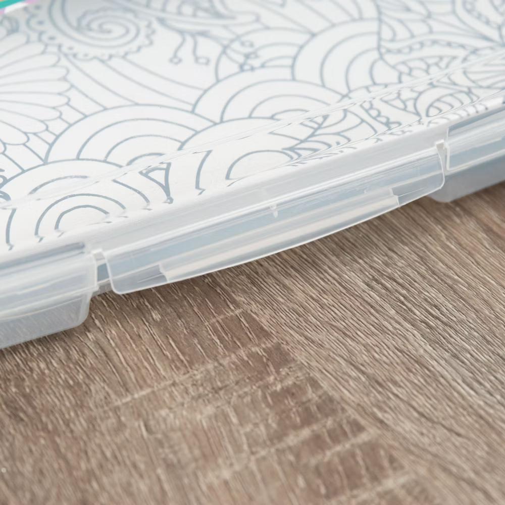 USA Paper Thick Portable Plastic Scrapbook Storage Snap Tight Cases - Image 3