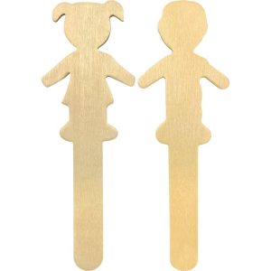STEM Basics: People-Shaped Craft Sticks - 50 Count
