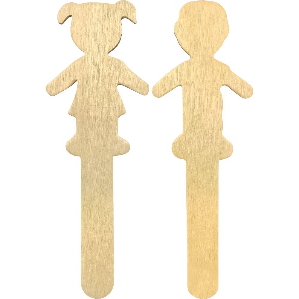 STEM Basics: People-Shaped Craft Sticks - 50 Count