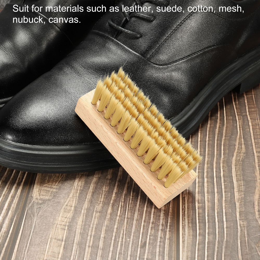 Canvas Sneakers Handheld Shoes Cleaning Scrub Brush Beige 1 Pc - Image 4