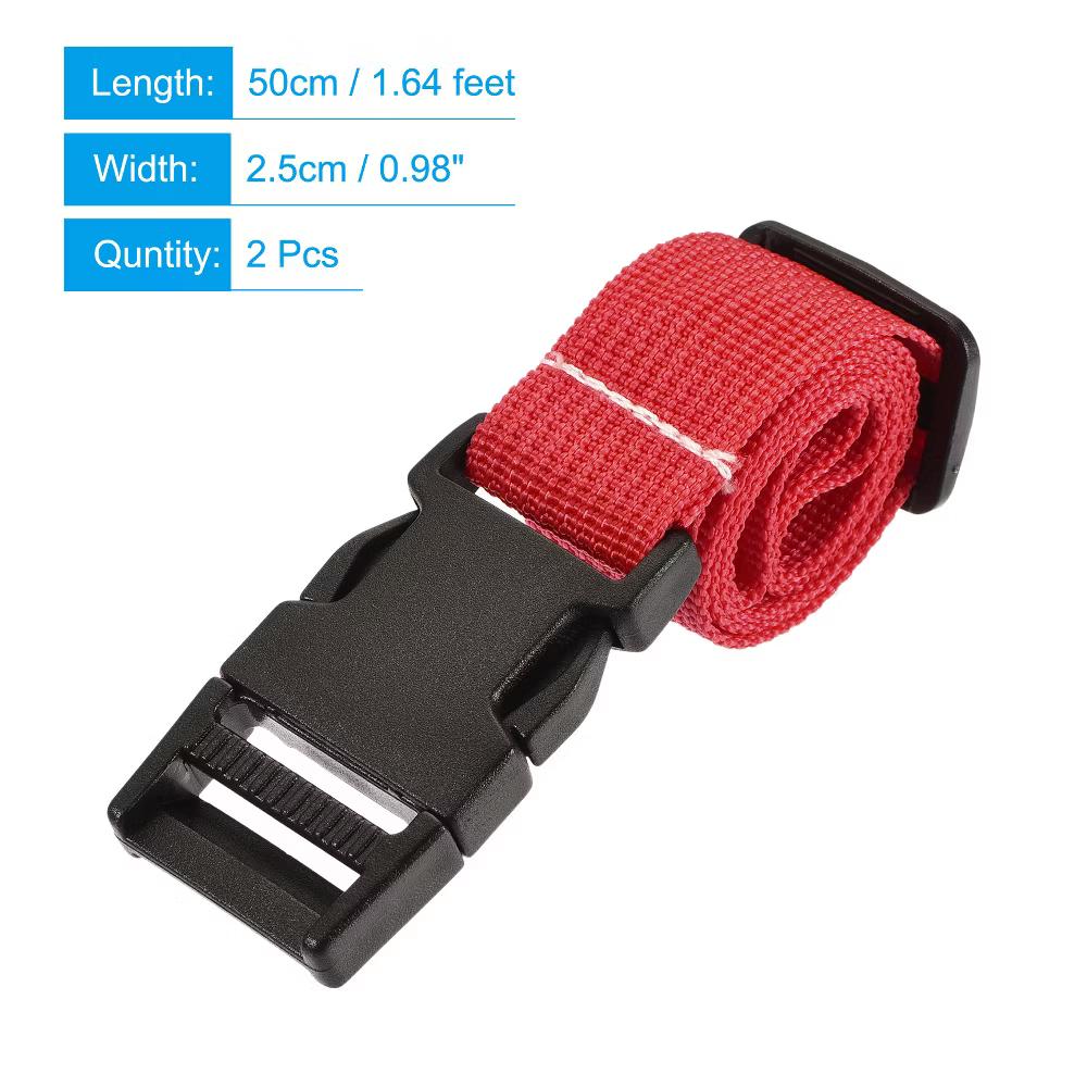 Travel Packing Adjustable Utility Strap with Buckle 2 Pcs - Image 30