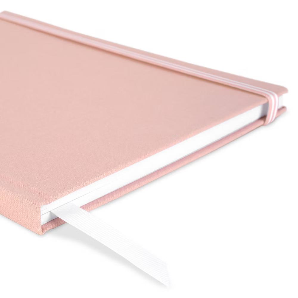 Essentials 7.875"x9.875" 2026-2027 Large Fabric Casebound Planner Rose Pink - Image 4