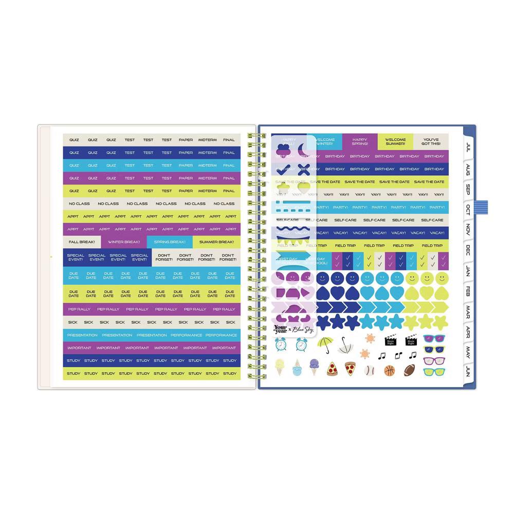 Blue Sky Your Year 7-12 Grade Weekly/Monthly Planner Wirebound 7"x9" Cream Collage - Image 12