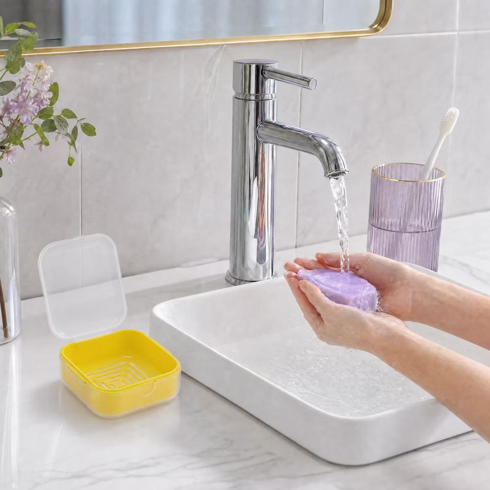 Square Double-layer Drain Soap Dish 1 Pc - Image 37